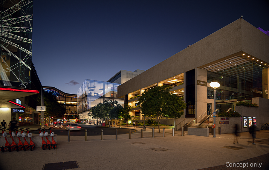 New Queensland Performing Arts Centre exterior concept