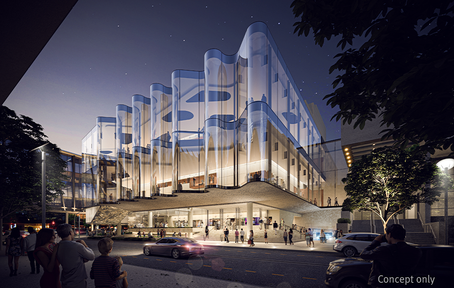 New Queensland Performing Arts Centre exterior concept