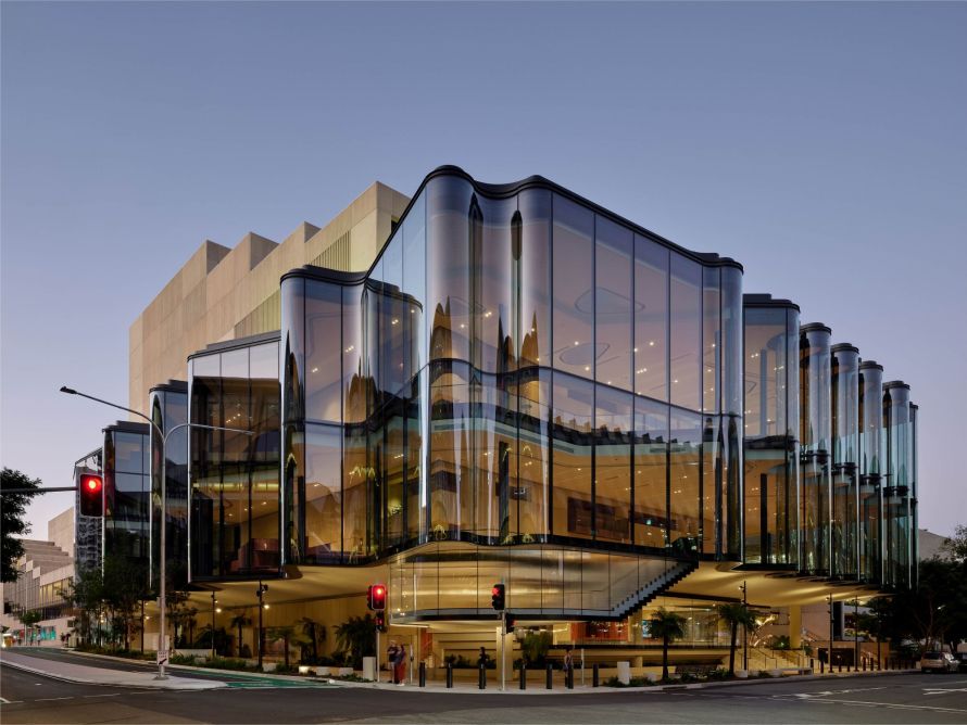View of the waves section of Brisbane's Glasshouse Theatre, South Brisbane 
